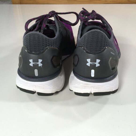 Under Armour Charged Bandit 2 Running Shoes Womens Size 8.5 Purple Gray 1273961 - Picture 5 of 10